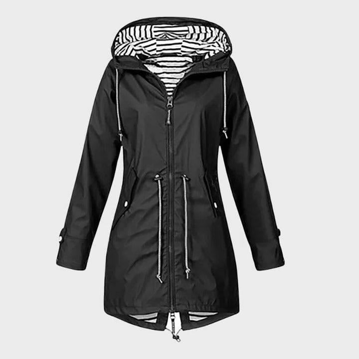 Women’s Waterproof Jacket with Customizable Hood