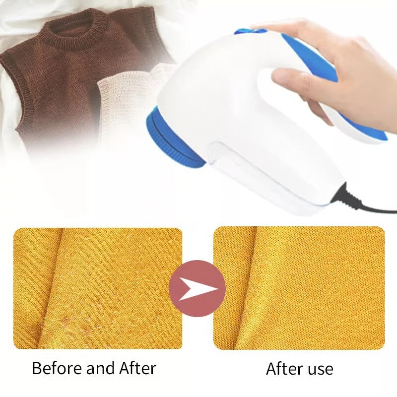 Effortless Lint Remover with Motorized Blades and Safety Mesh