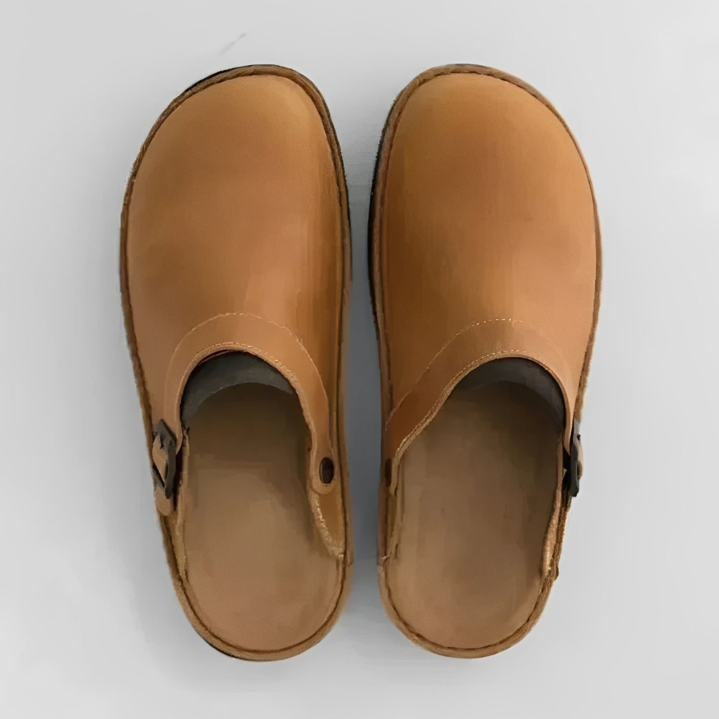 Premium Leather House Slippers with Customizable Insoles