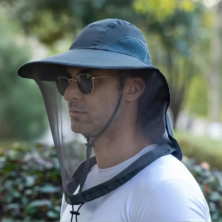 Sunshade Hat with Removable Bug Netting