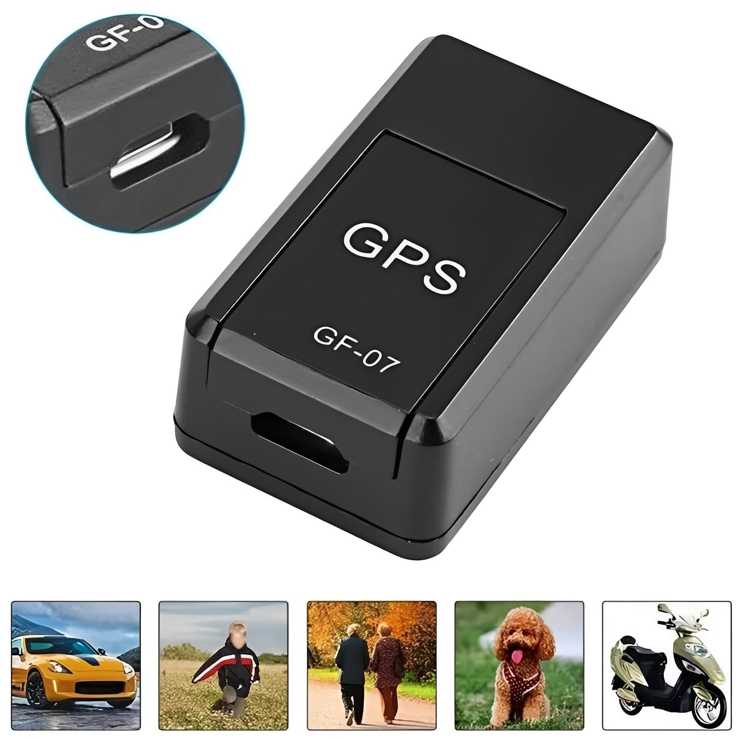 Compact GPS Tracker with Magnetic Attachment for Vehicles