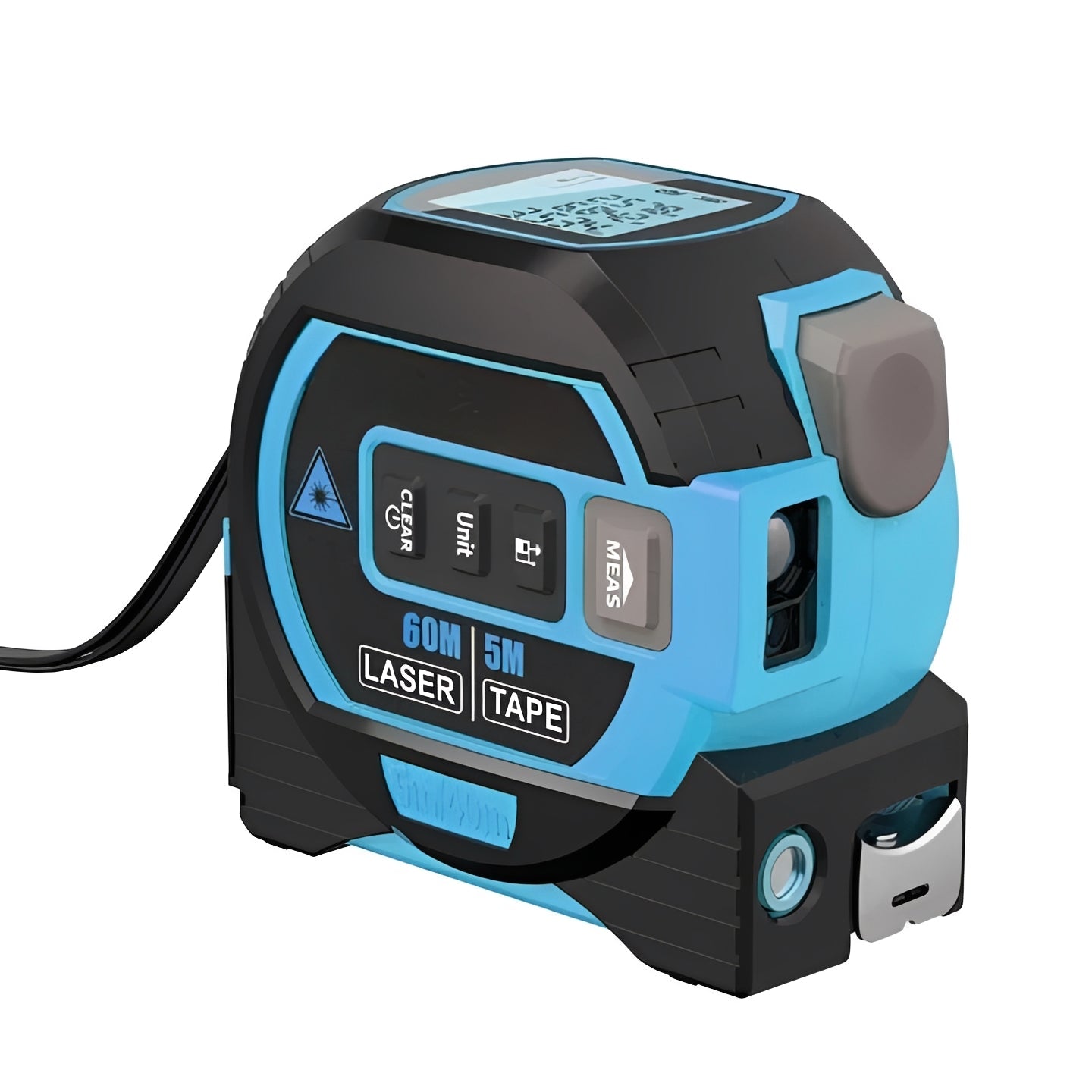 Precision Laser Distance Measuring Tool with Dual Tape Functionality