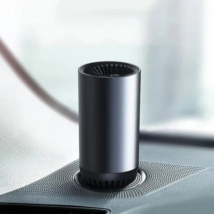 Cup-Style Car Heating and Cooling Device with Rotating Base