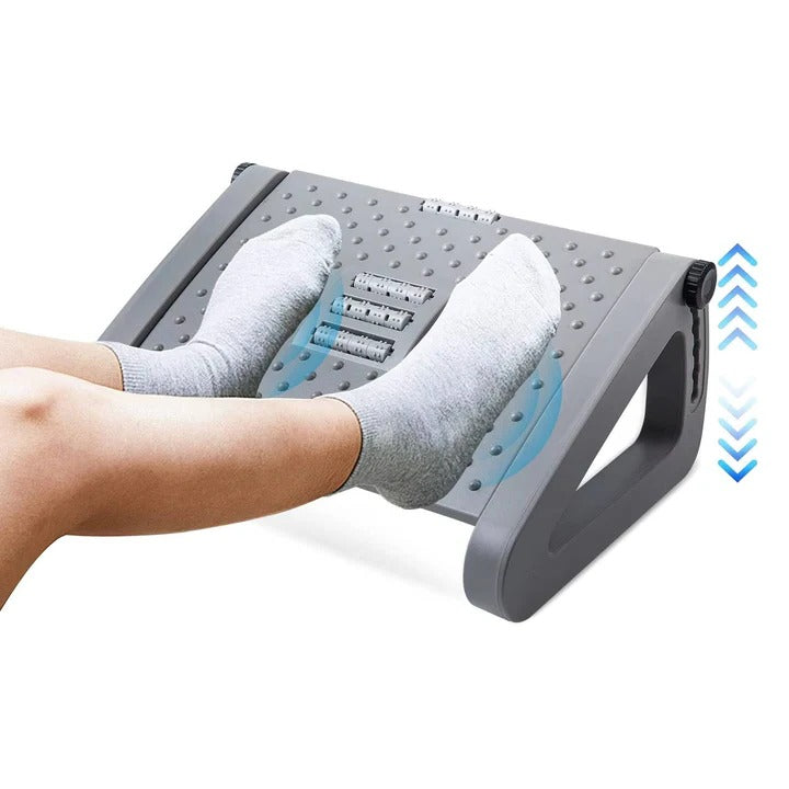 Adjustable Comfort Footrest with Non-Slip Design for Desk Use