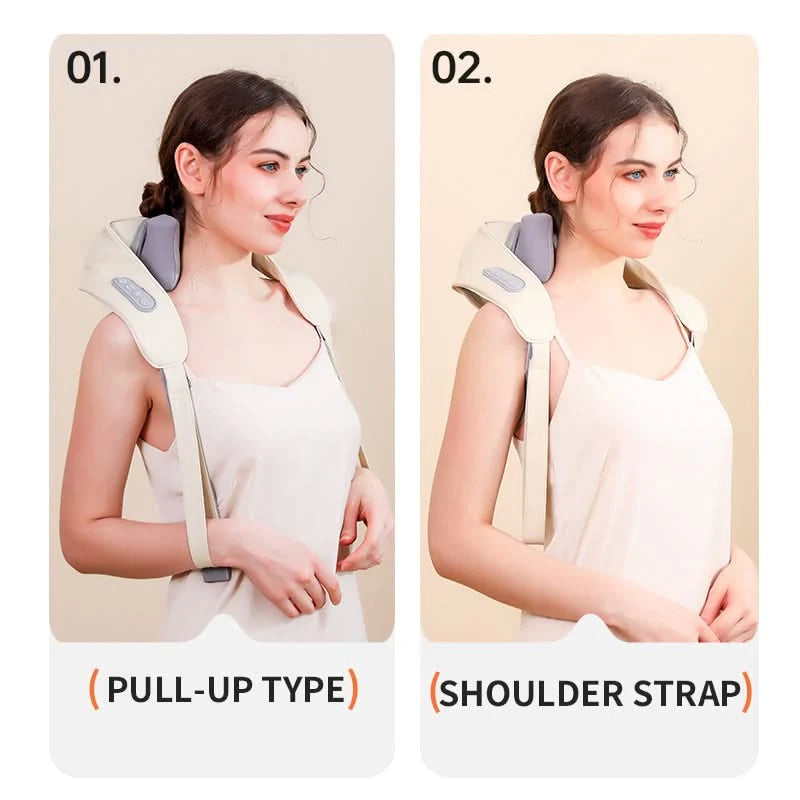 Cordless Neck and Shoulder Relaxation Wrap with Soothing Heat