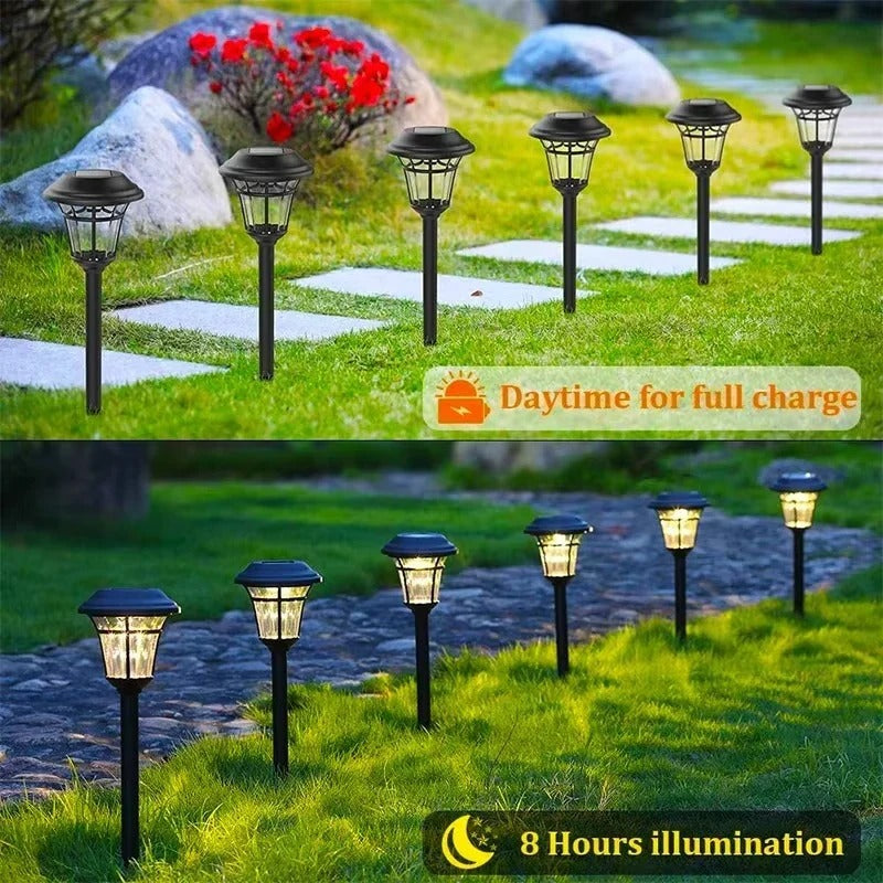 Eco-Friendly Solar Pathway Lights for Your Garden - Set of 4