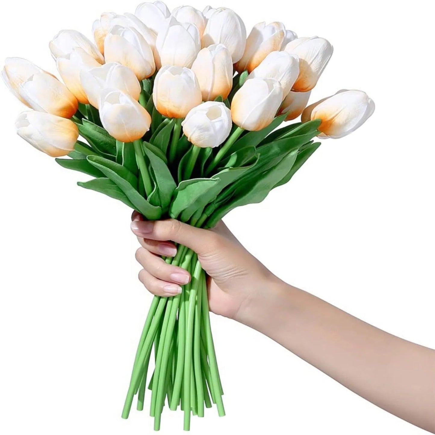 Vibrant Faux Flower Bouquet Collection - Set of 10 Stems