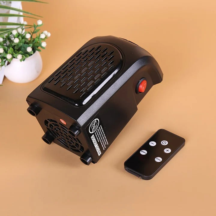 Compact Ceramic Electric Heater with Two Heat Levels for Cozy Spaces