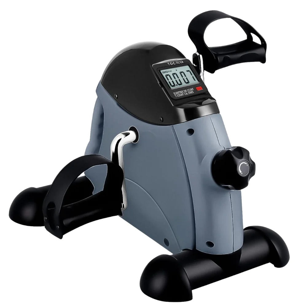 Compact Under-Desk Cycle Trainer with Adjustable Resistance and Display