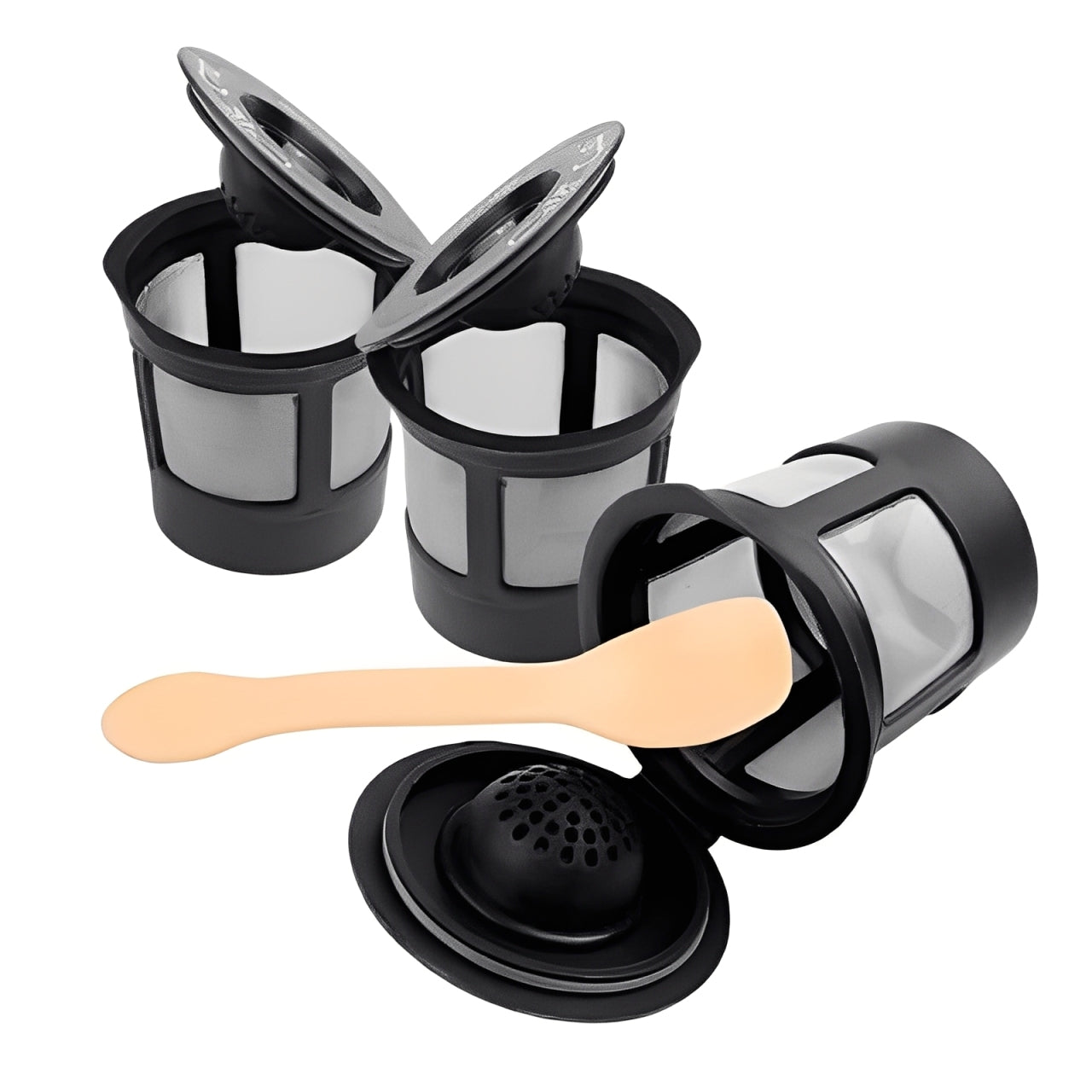Eco-Friendly Stainless Steel Coffee Capsule Set - 3 Pack