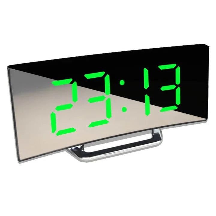 Sleek LED Alarm Clock with Adjustable Brightness Control