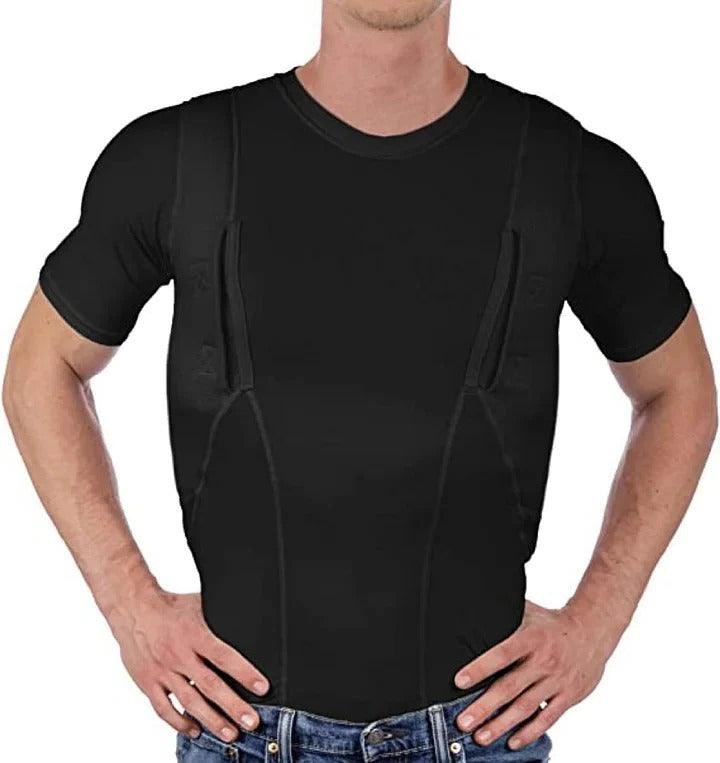 Men's Sleek Compression Tank with Handy Side Pockets
