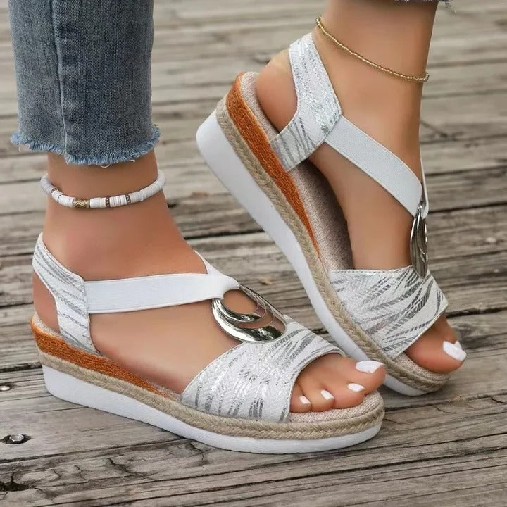 Comfortable Arch-Support Wedge Sandals for Summer Adventures