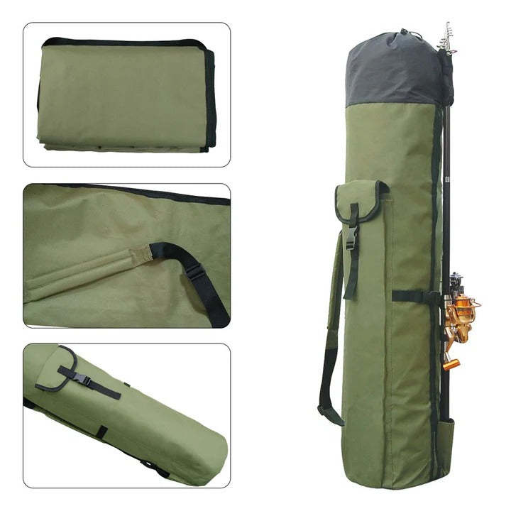 All-in-One Fishing Gear Carrier with Tackle Storage
