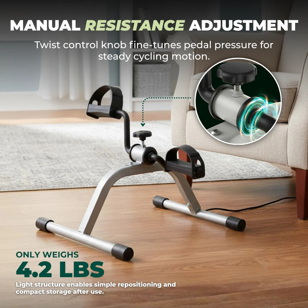Versatile Under-Desk Exerciser with Adjustable Resistance for Full Body Fitness