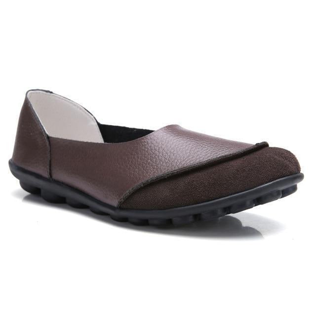 Women's Comfortable Wide Fit Suede Slip-On Loafers