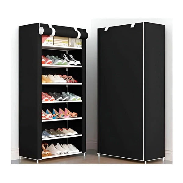 Space-Saving Vertical Shoe Organizer for Home