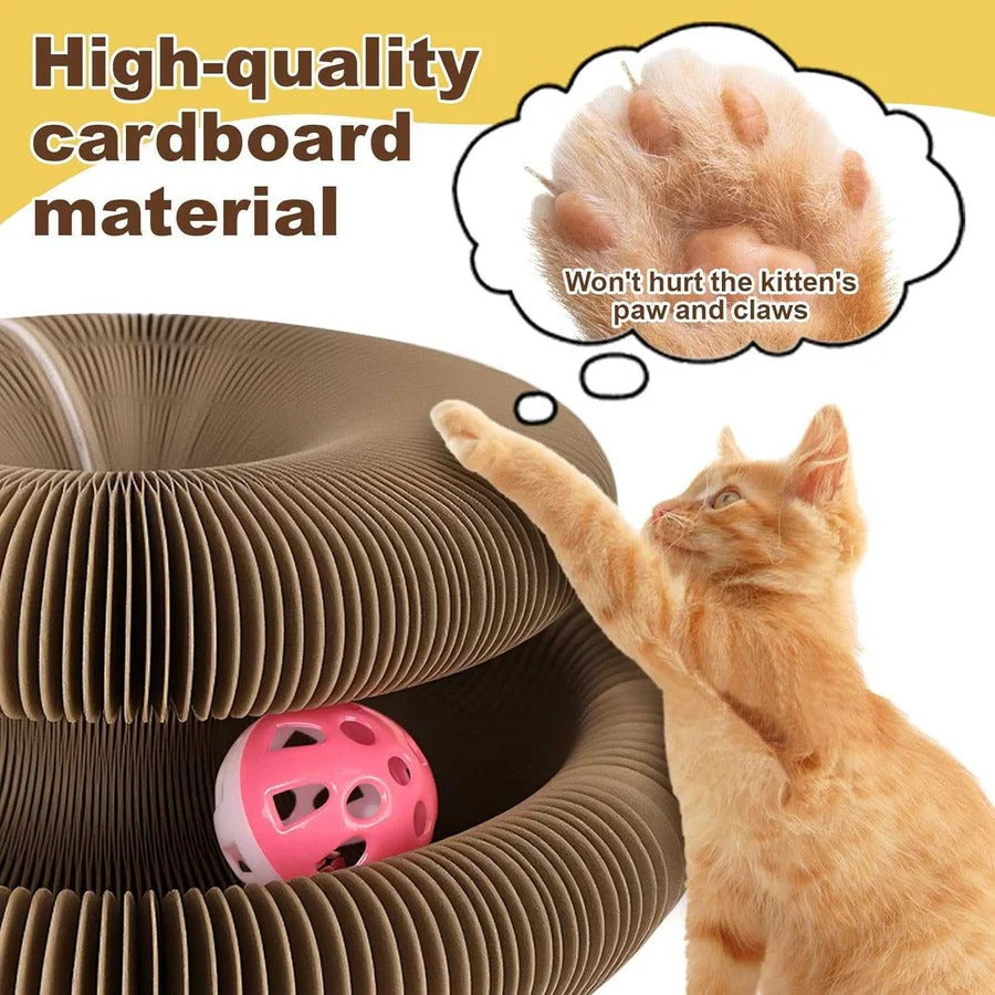 Interactive Cat Scratching Station with Rolling Ball - 2 Pack Set