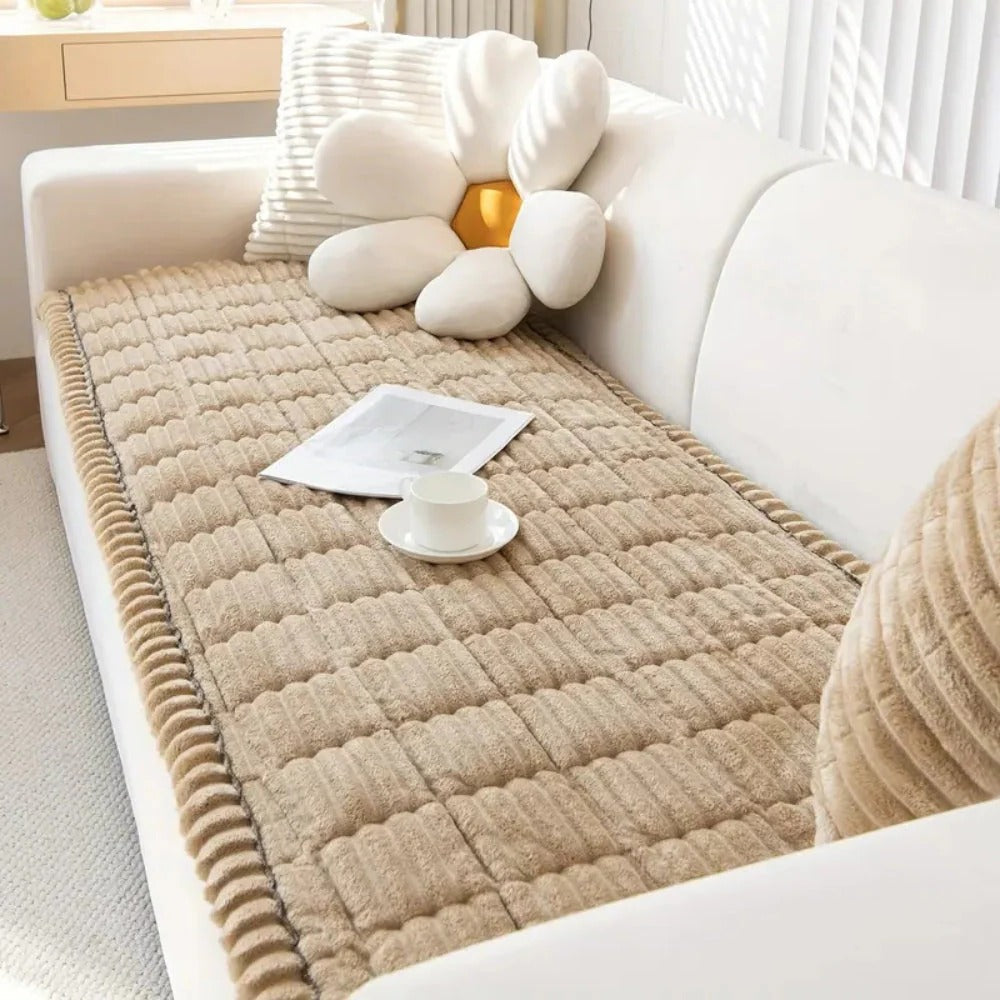 Luxurious Sofa Protector with Tailored Edges for Ultimate Coverage