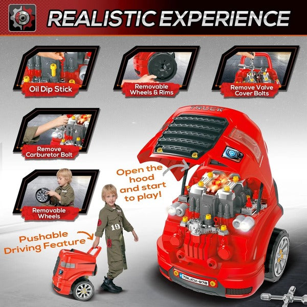 Interactive Truck Workshop Playset for Creative Kids