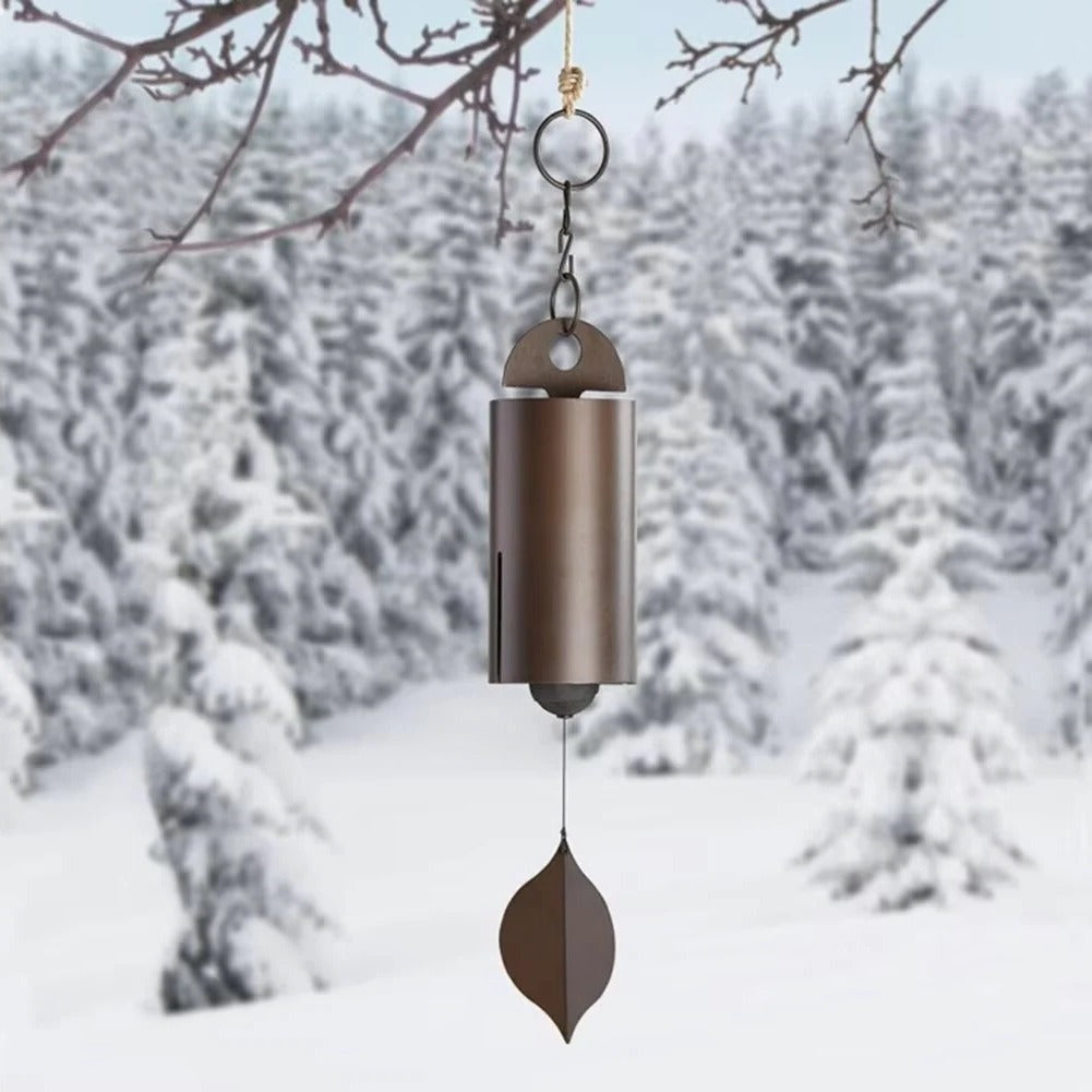 Elegant Bronze-Finished Aluminum Wind Chime for Indoors & Outdoors