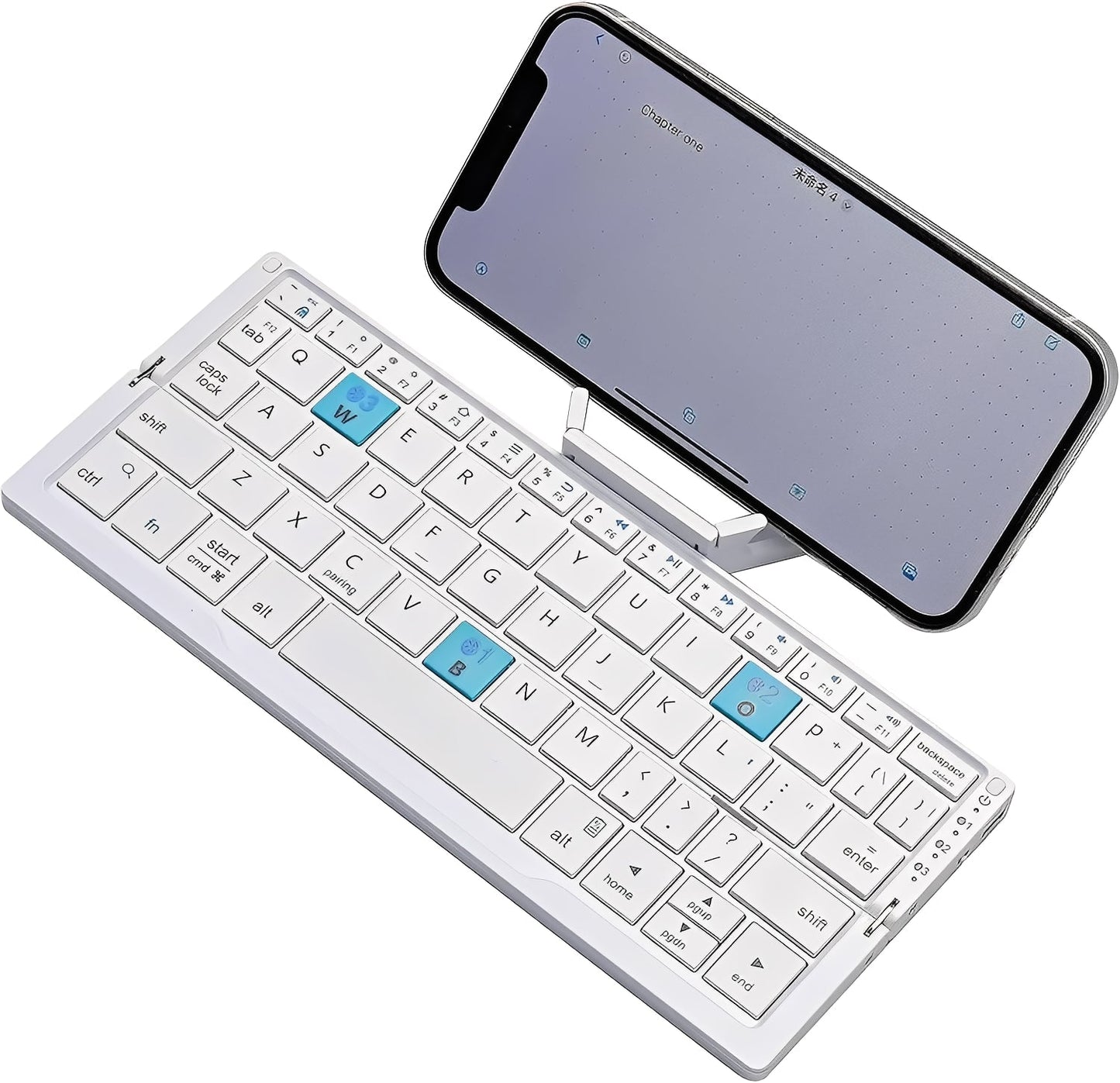 Compact Bluetooth Keyboard with Magnetic Support Stand