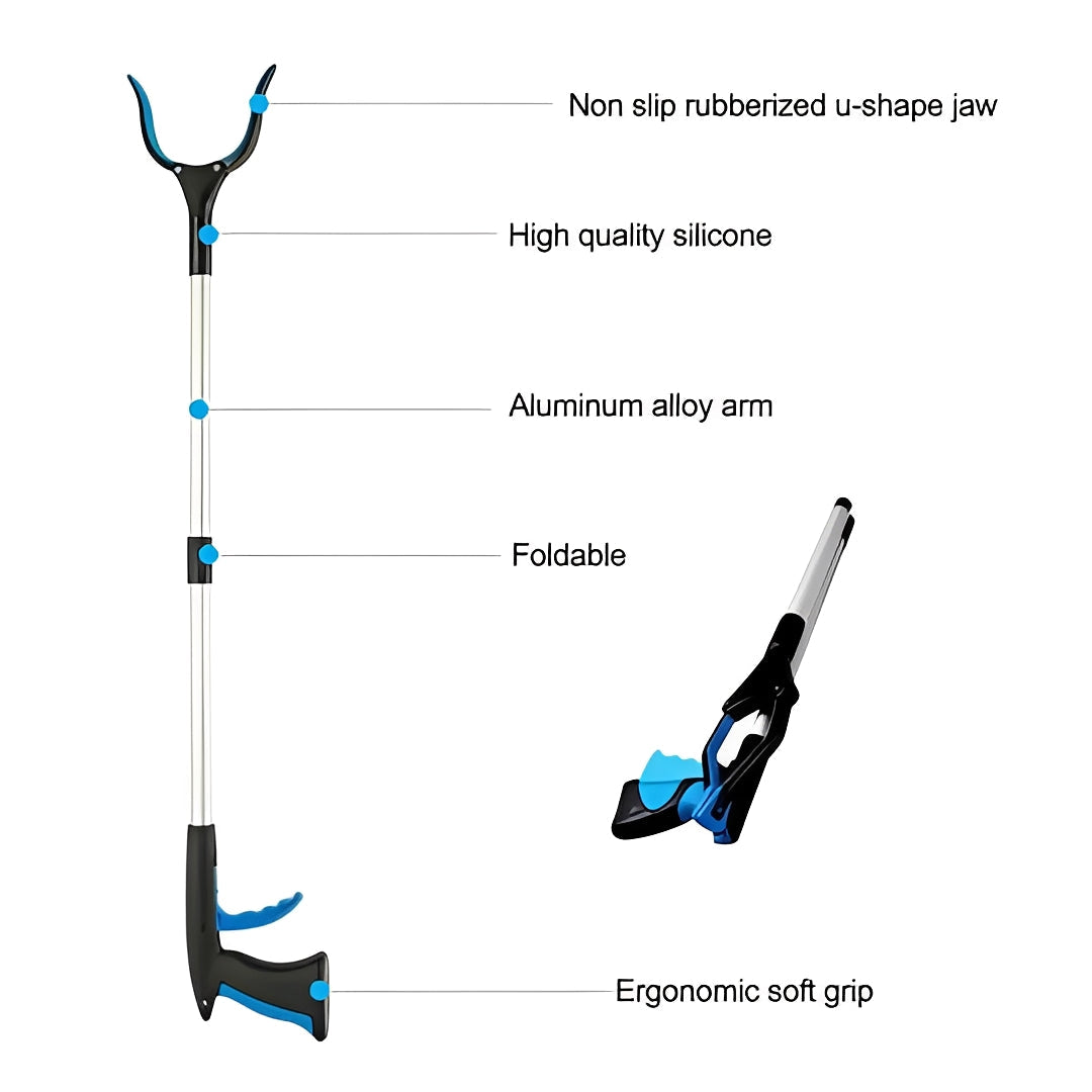 Extendable Reaching Tool with Adjustable Grip for Effortless Access