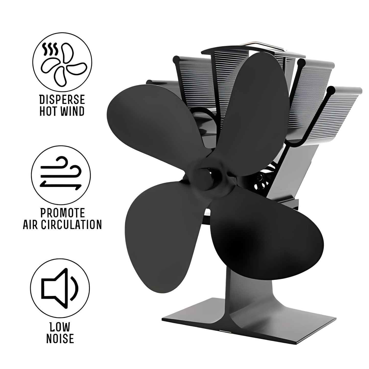 HeatWave Fan: Efficient Airflow for Your Wood Stove