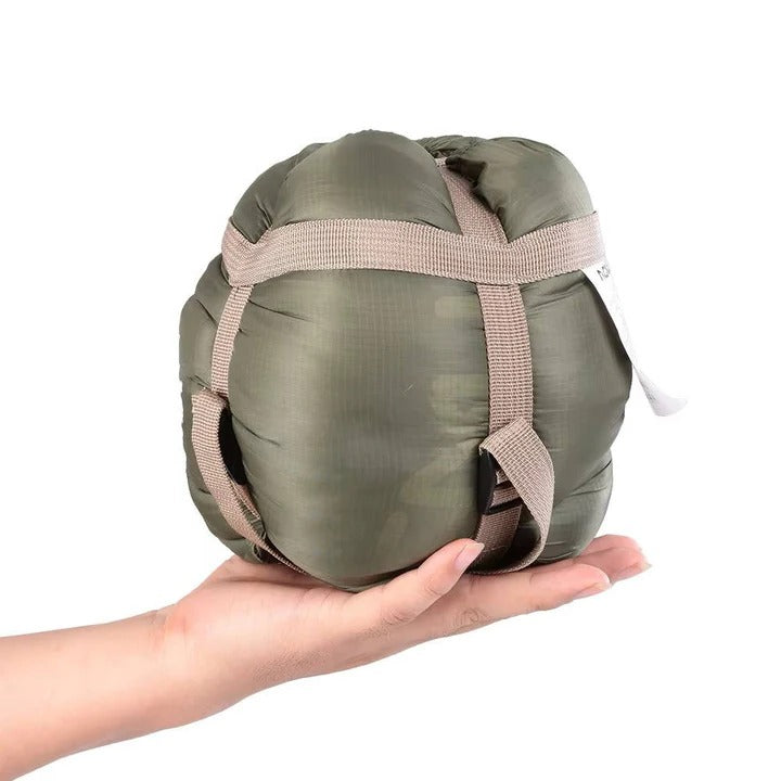 Ultra-Compact Camping Sleeping Bag with Versatile Blanket Feature