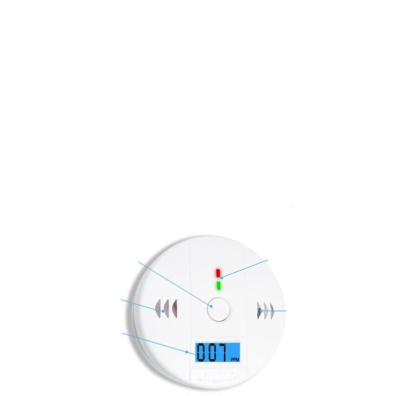 Smart Carbon Monoxide and Smoke Safety Alarm with LCD Display