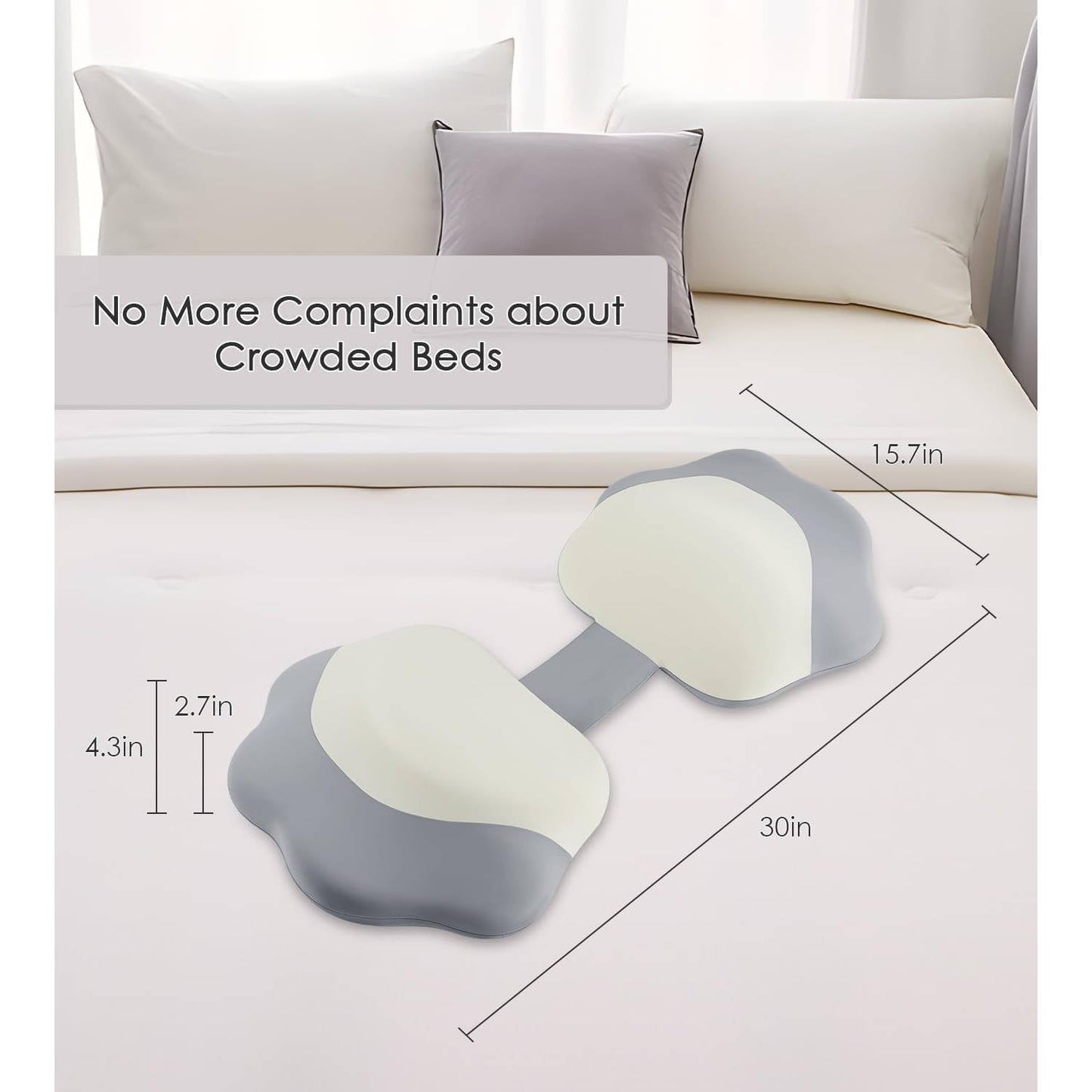 Customizable Comfort Pillow for Expecting Mothers with Cooling Cover