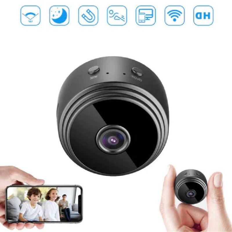 Sleek WiFi Surveillance Camera with Enhanced Night Vision