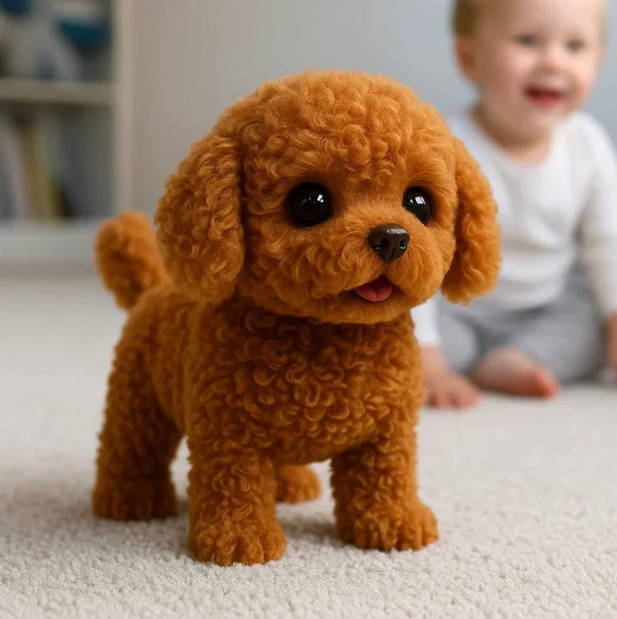 Lifelike Cuddly Canine Companion for Kids