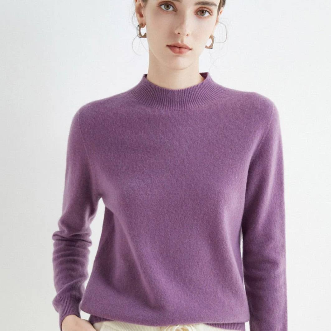 Luxurious Cashmere Blend Women's Pullover Sweater