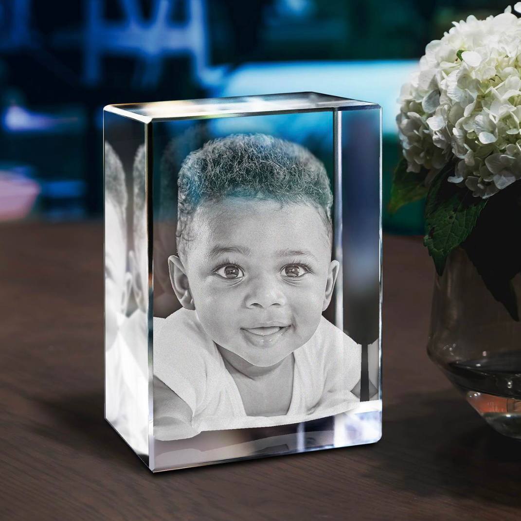 Customizable Crystal Pet Memorial Keepsake
