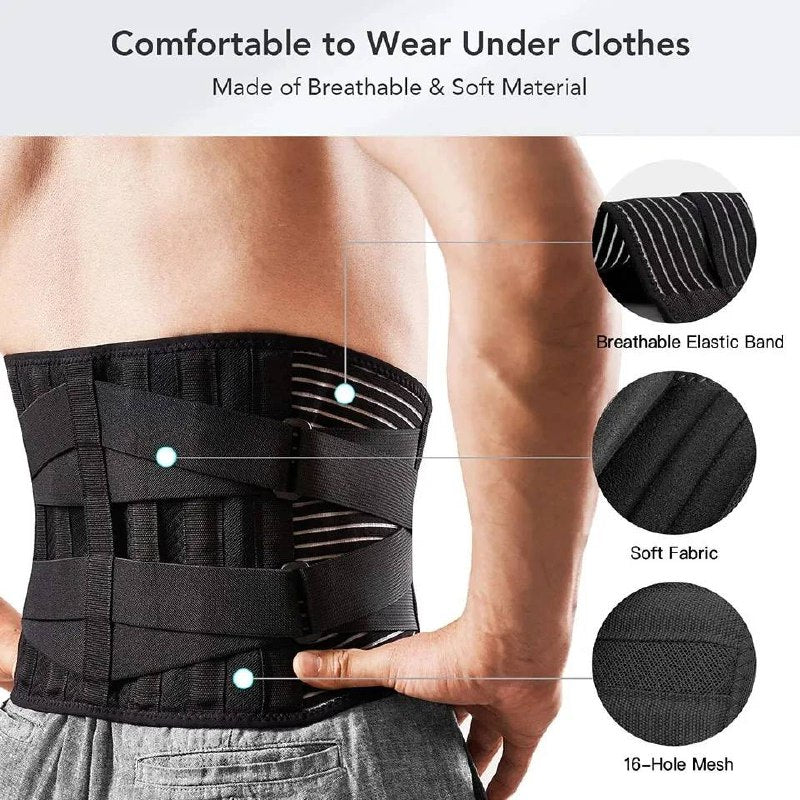 ErgoSupport Lumbar Brace with 360° Comfort Design