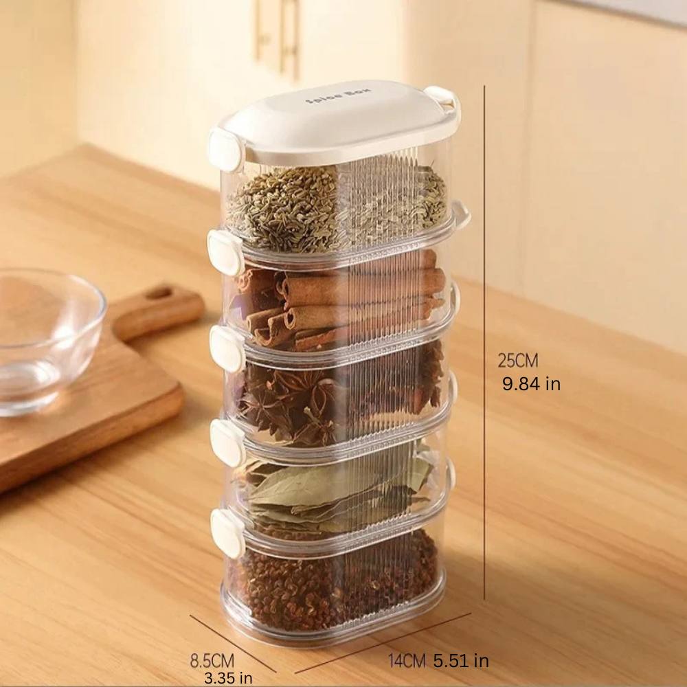 Smart Spice Keeper: Airtight Stackable Organizer