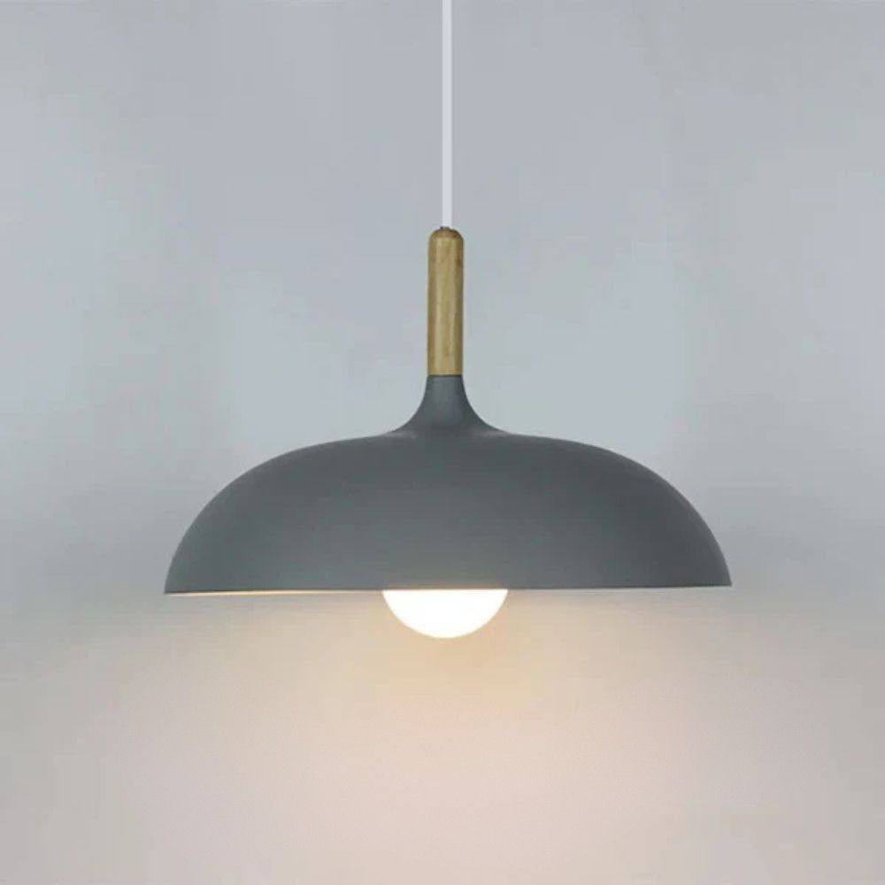 Natural Oak Hanging Light Fixture with Scandinavian Flair