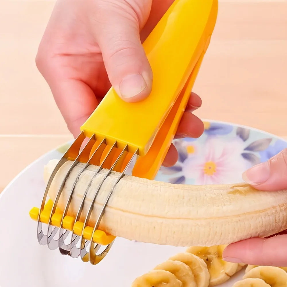 Compact Stainless Steel Fruit and Vegetable Slicing Tool