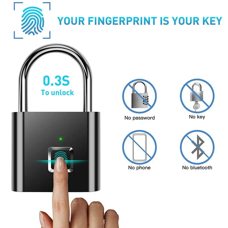 Smart Fingerprint Lock with Theft-Resistant Design for Any Setting