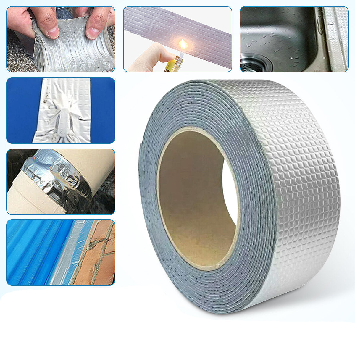 Reliable Waterproof Sealant Tape with Aluminum Foil, 5m