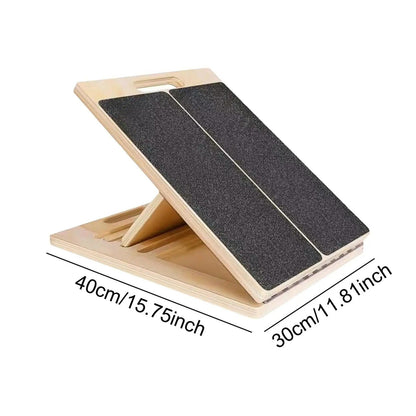 Adjustable Incline Stretch Board with Non-Slip Surface - Portable