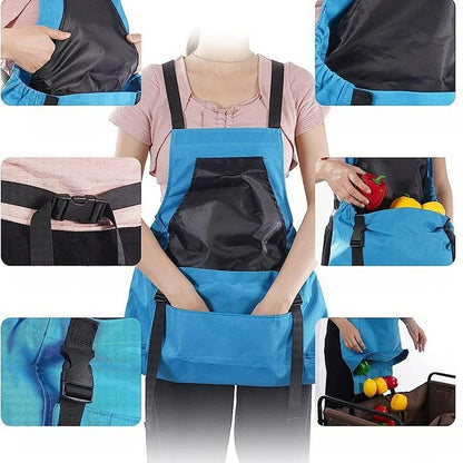 Durable Gardening Apron with Adjustable Straps and Pockets