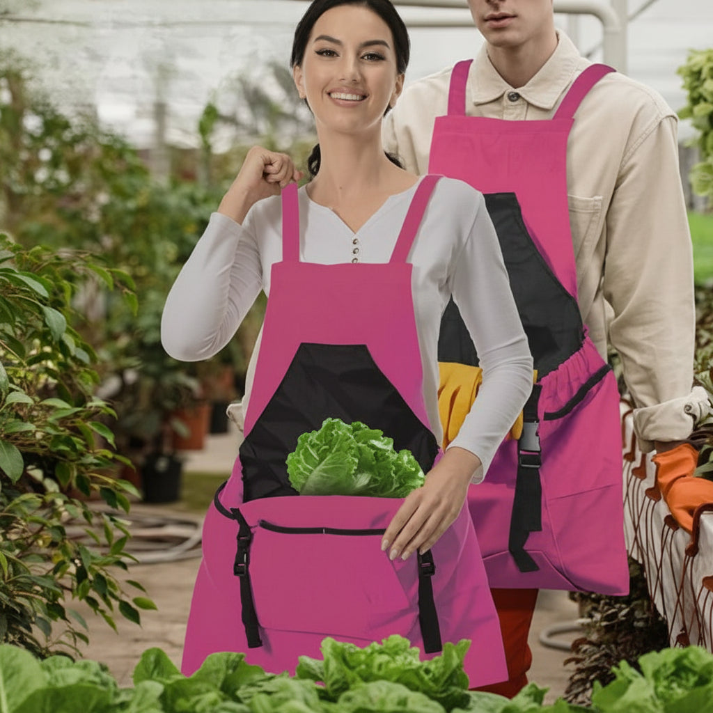 Durable Gardening Apron with Adjustable Straps and Pockets
