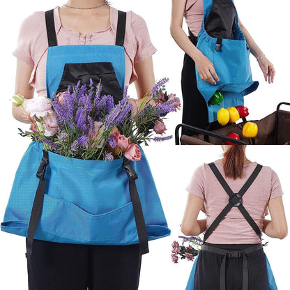 Durable Gardening Apron with Adjustable Straps and Pockets