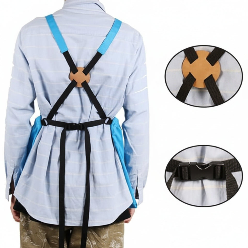 Durable Gardening Apron with Adjustable Straps and Pockets