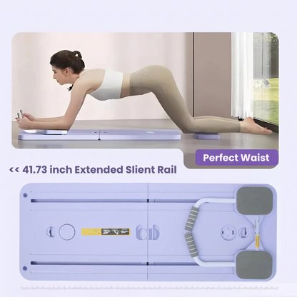 Compact Pilates Platform with Resistance Bands for Home Workouts
