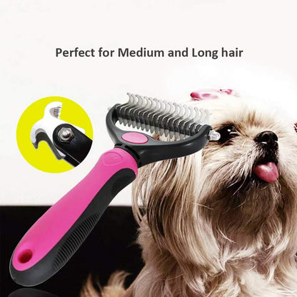 Effortless Grooming Brush for Medium to Long Haired Pets
