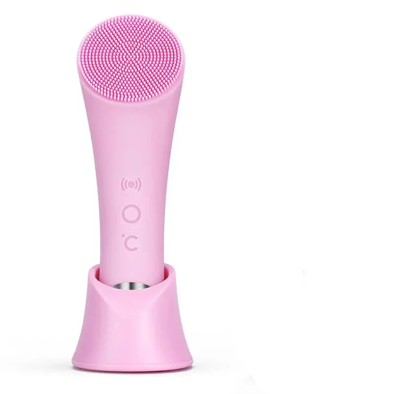 Heated Facial Cleansing Brush with 5 Vibration Settings