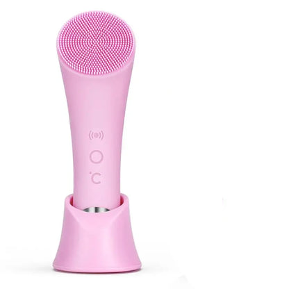 Heated Facial Cleansing Brush with 5 Vibration Settings